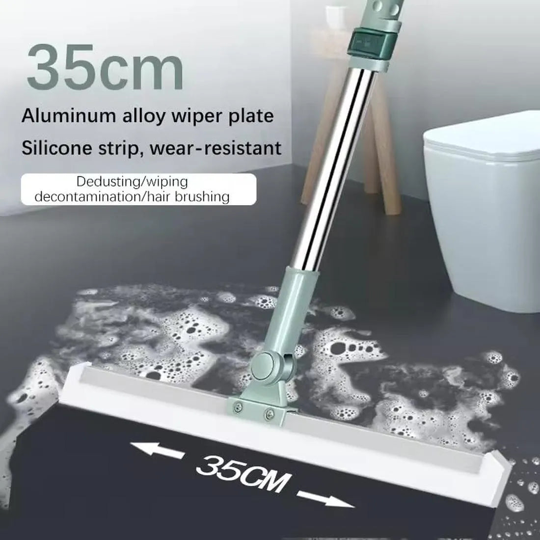 FlexiWipe – Multipurpose Wiper | Adjustable Silicon Blade | 180° Rotating Head