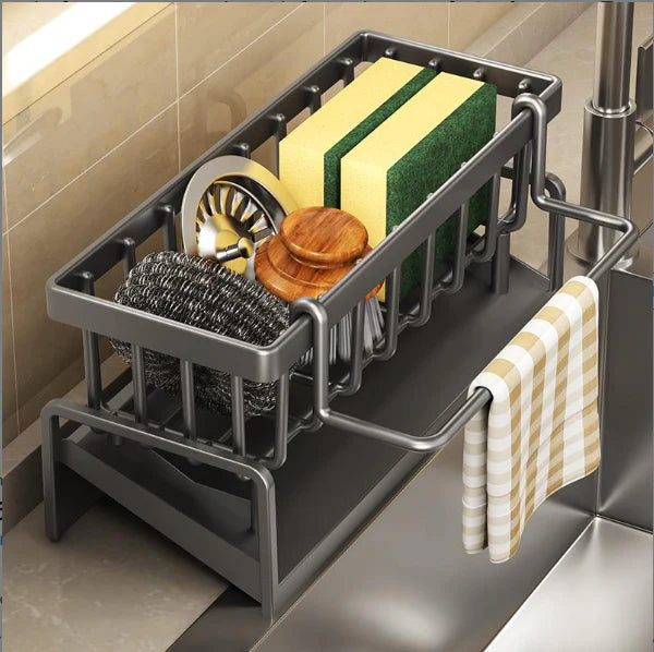 Housious All-in-One Kitchen Sink Organizer for Cleaning Essentials