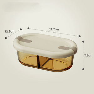 750ml Glass Lunch Box with Sealed Compartments | Microwave-Safe Meal Prep Container