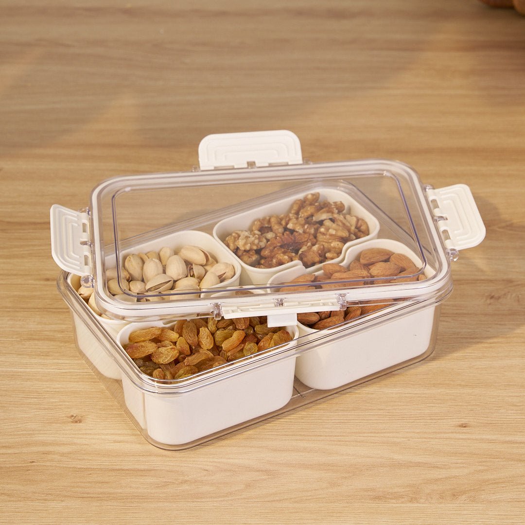 Multi-Compartment Food Storage Box | Organized Airtight Meal Prep & Pantry Solution