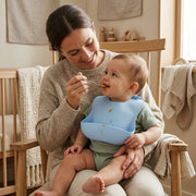 Silicone Baby Feeding Bib with Food Catcher | Waterproof Weaning Bib for Babies And Toddlers