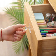 Transparent Self-Adhesive Hook Handle | Multi-Functional Cabinet Door Hook Pack of 05