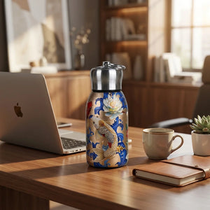300ml Butterfly Print Stainless Steel Vacuum Insulated Water Bottle | Double Wall Hot & Cold Thermos Flask | Premium Mini Handy Bottle