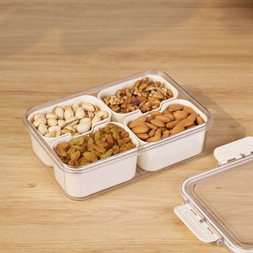 Multi-Compartment Food Storage Box | Organized Airtight Meal Prep & Pantry Solution