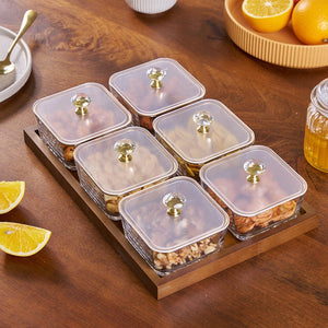 Luxury Glass Snack Box Set | Elegant Airtight Storage for Premium Kitchen Organization