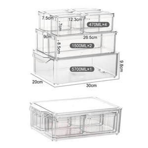 Fresh Keeper Refrigerator Storage Box for Fruits & Vegetables