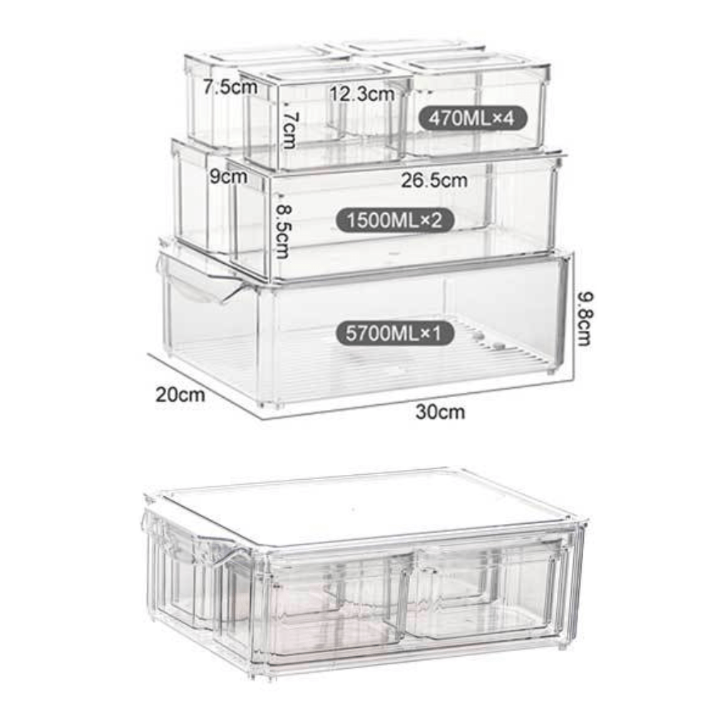 Fresh Keeper Refrigerator Storage Box for Fruits & Vegetables