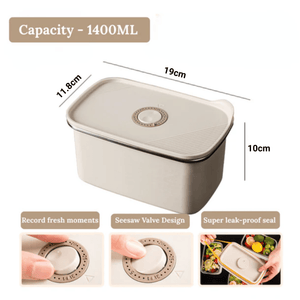 Multi-Functional Stainless Steel Food Storage Container | Leakproof Lid for Travel & Office