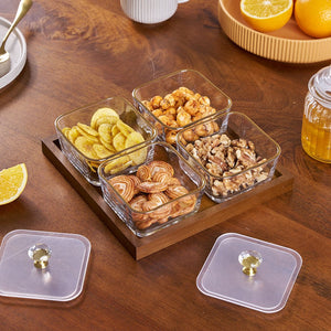 Luxury Glass Snack Box Set | Elegant Airtight Storage for Premium Kitchen Organization