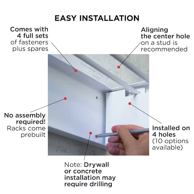 40 in. Indoor/Outdoor Retractable Industrial Gray Wall Mount Drying Rack