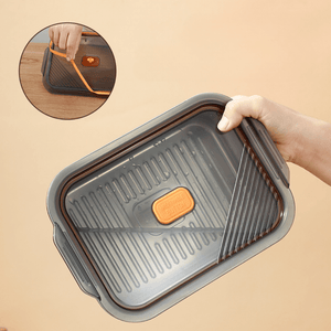 Multifunctional Vacuum-Sealed Stainless Steel Food Storage Container | Airtight & Oven Safe