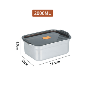 Multifunctional Vacuum-Sealed Stainless Steel Food Storage Container | Airtight & Oven Safe