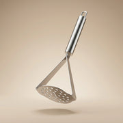 Stainless Steel Potato Masher | Heavy Duty Triangle Vegetable & Fruit Masher with Ergonomic Handle | Manual Kitchen Tool for Potatoes, Avocado, Sweet Potato & Baby Food