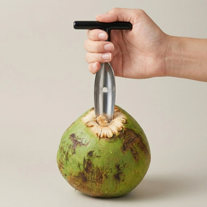 Stainless Steel Coconut Opener Tool | Coconut Water Opener & Driller | Heavy Duty Coconut Hole Punch for Tender & Green Coconuts
