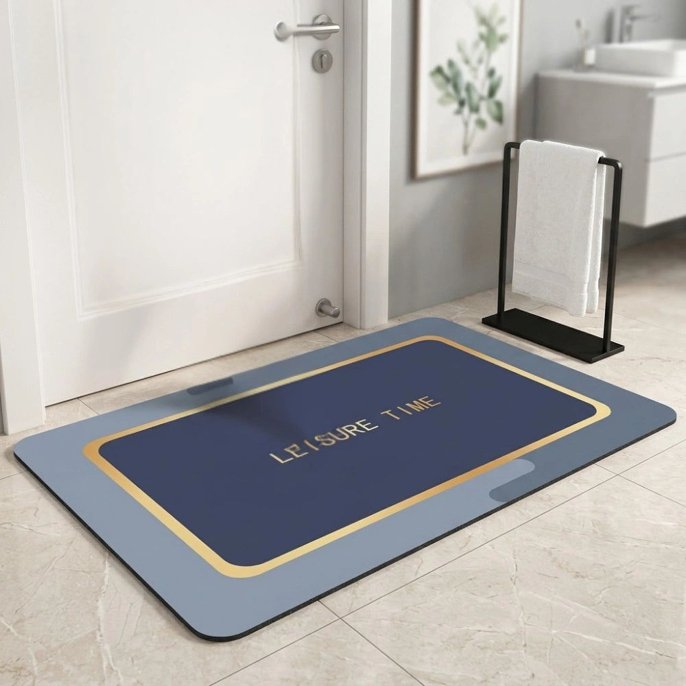 Modern Anti-Slip Bathroom Floor Mat | Soft Absorbent Washable Door Mat for Bathroom, Kitchen & Entryway | Minimal Luxury Design Rug