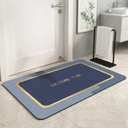 Modern Anti-Slip Bathroom Floor Mat | Soft Absorbent Washable Door Mat for Bathroom, Kitchen & Entryway | Minimal Luxury Design Rug