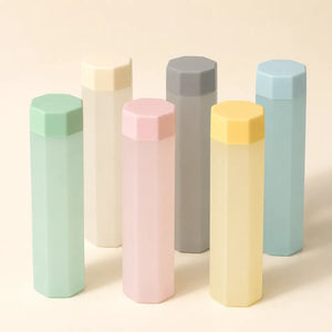6PCS Frosty Octagon Fridge Water Bottle Set | BPA-Free Plastic Fridge Bottles for Home, Office, Kids & Daily Use