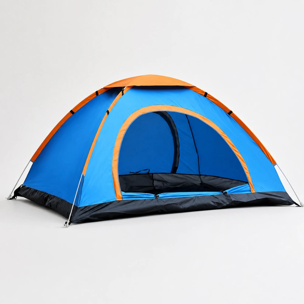 4 Person capacity Waterproof Camping Tent | Portable Foldable Dome Shelter for Outdoor Picnic, Hiking, Trekking & Family Camping