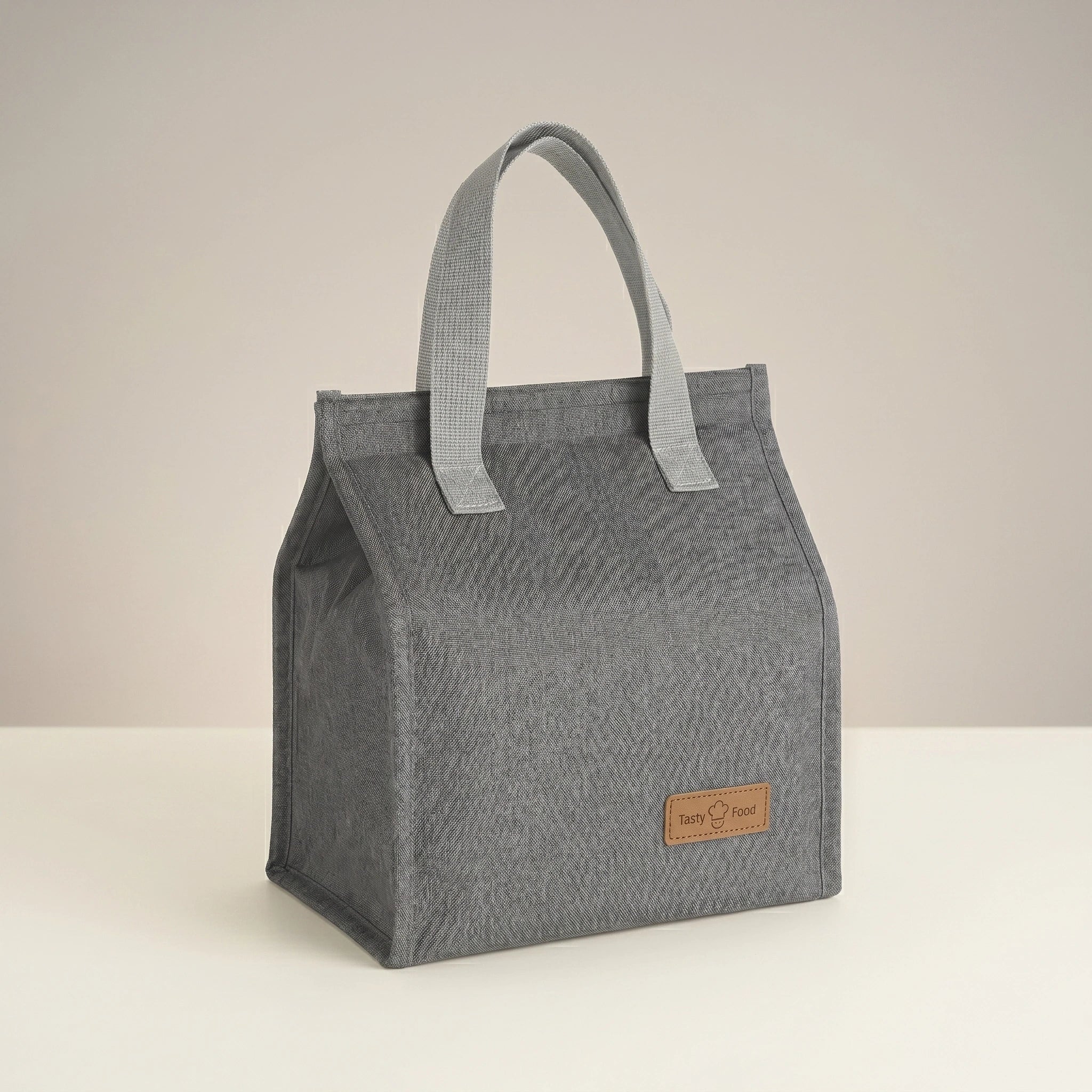 Insulated Lunch Bag Leakproof Thermal Tote for Office School Picnic Grey