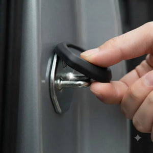Car Door Lock Protector Cover | Silicone Rubber Shock Absorber Pads for SUV & Car Door Latch Protection 4PCS set