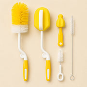 5PCS Baby Bottle Cleaning Brush Set | Bottle, Nipple, Straw & Sponge Cleaner Kit