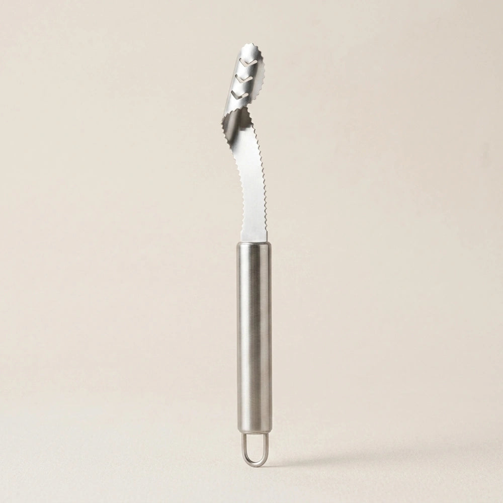 Stainless Steel Chili Corer & Seed Remover Tool | Pepper Deseeder for Jalapeños, Green Chilies & Peppers | Easy Kitchen Gadget