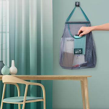 Reusable Mesh Storage Bags for Fruits & Vegetables | Washable Hanging Net Bags for Onion, Garlic & Kitchen Organization
