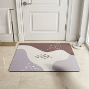 Abstract Pastel Bath Mat | Modern Non Slip Bathroom Rug Minimalist Soft Floor Mat