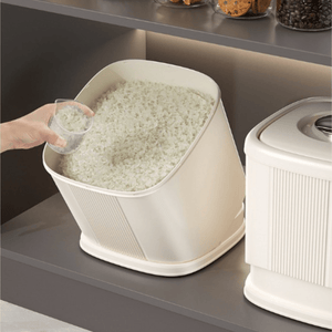 Large 6kg Moisture-Proof Grain Dispenser & Rice Storage Bin | Airtight Bulk Food Organizer