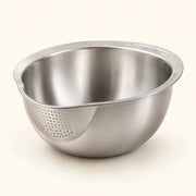 4-in-1 Rice Washer Bowl | Multipurpose Rice Washing, Straining, Mixing & Food Prep Bowl for Kitchen