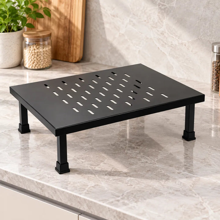 Heavy-Duty Metal Stand | Multi-Purpose Use | Adjustable Rack for Microwave, Printer, Kitchen Appliances, Monitor & etc.