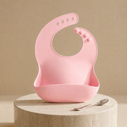 Silicone Baby Feeding Bib with Food Catcher | Waterproof Weaning Bib for Babies And Toddlers