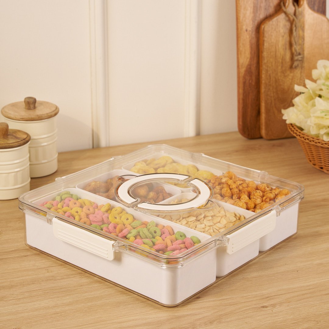 Multi-Compartment Dry Fruit Box | Organize & Store Premium Nuts, Seeds & Dried Fruits