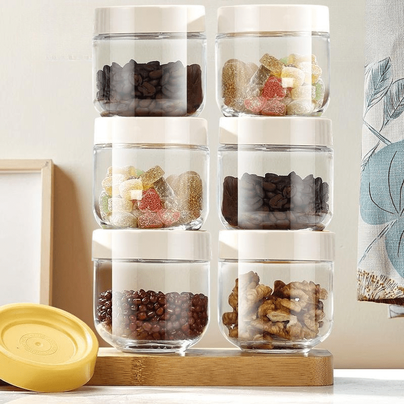 Premium 300ml Glass Airtight Food Storage Jar | Crystal Clear Pantry Organizer