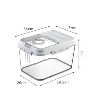 Premium Airtight Food Storage Container | Keep Grains Fresh & Protected