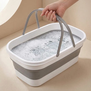 Foldable Silicone Bucket | Heavy-Duty Collapsible Water Bucket for Car Wash, Camping, Travel, Bathroom & Home Cleaning