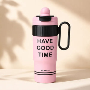 780ml Stainless Steel Insulated Water Bottle | Leakproof Flip Top Sipper with Handle | BPA-Free Sports Bottle for Gym, Office, School & Travel
