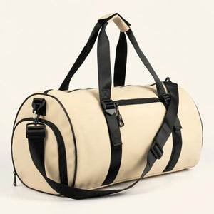 Water-Resistant Travel Sports Duffel Bag with Shoe Compartment | Gym Bag with Wet & Dry Pocket, Detachable Strap for Men & Women