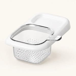Kitchen Sink Strainer Basket with Suction Cup | Press-Type Food Waste Catcher & Removable Drain Basket for Sink & Wash Basin