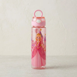 750ml Cartoon Kids Water Bottle | Leakproof Plastic Sipper Bottle for School, Travel & Outdoor | BPA-Free Drinking Bottle with Easy Carry Design