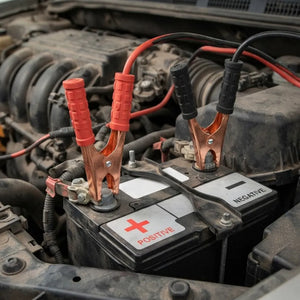 Heavy Duty Auto Jumper Cables | Emergency Battery Booster Clamps