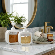 Modern Refillable Liquid Soap Dispenser Pump Bottle | Stylish Kitchen & Bathroom Soap Holder