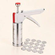 15-in-1 Stainless Steel Kitchen Press | Idiyappam, Murukku, Chakli, Sev, Noodles, Gathiya & Cookie Maker with Multiple Discs