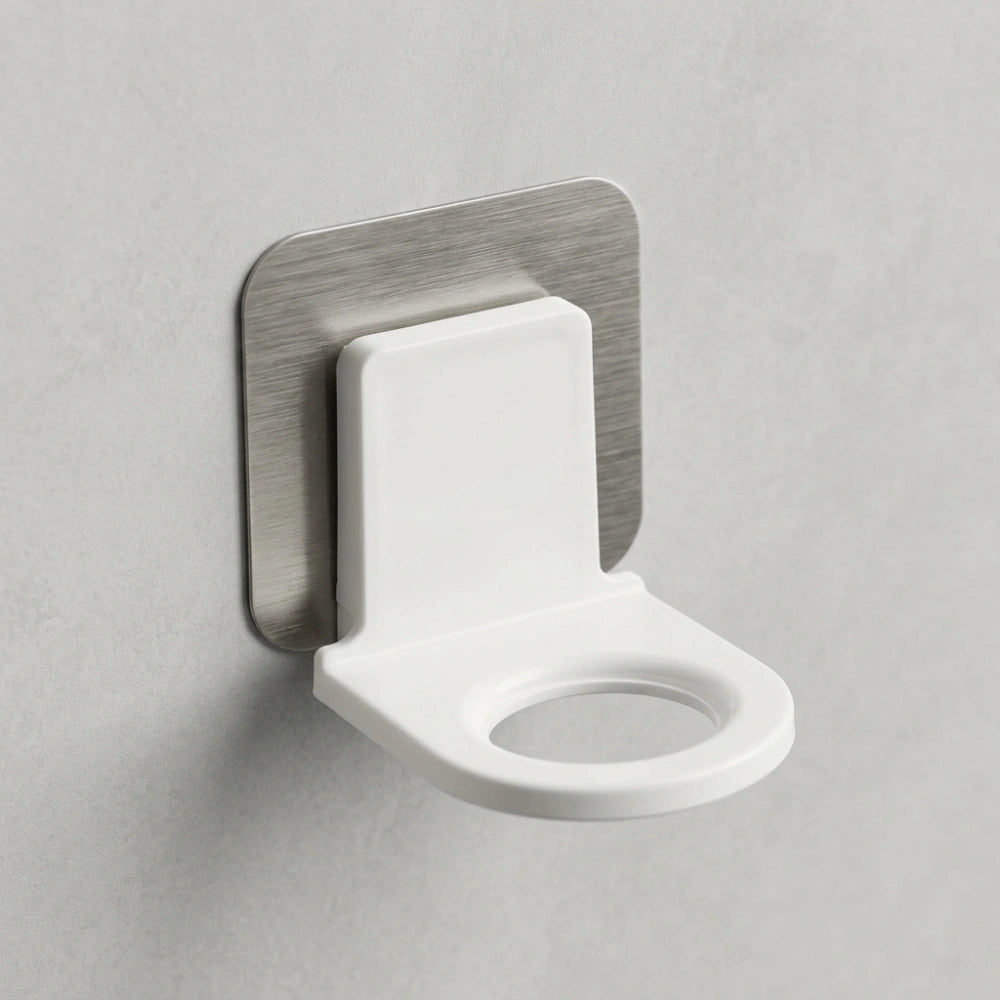 Wall Mounted Shampoo & Soap Bottle Holder | Self Adhesive No Drill Bathroom & Kitchen Dispenser Rack