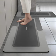 2-Piece Memory Foam Kitchen Mat Set – Waterproof Non-Slip Anti-Fatigue Cushioned Runner Rugs for Kitchen, Sink & Bathroom