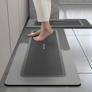2-Piece Memory Foam Kitchen Mat Set – Waterproof Non-Slip Anti-Fatigue Cushioned Runner Rugs for Kitchen, Sink & Bathroom