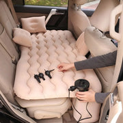 Premium Car Inflatable Bed with Electric Pump & 2 Air Pillows | Universal Back Seat Mattress for Travel, Camping & Kids