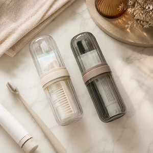 Portable Transparent Toothbrush Cover Case | Anti-Bacterial Toothbrush Holder | Hygienic Travel Toothbrush Protector for Home & Travel