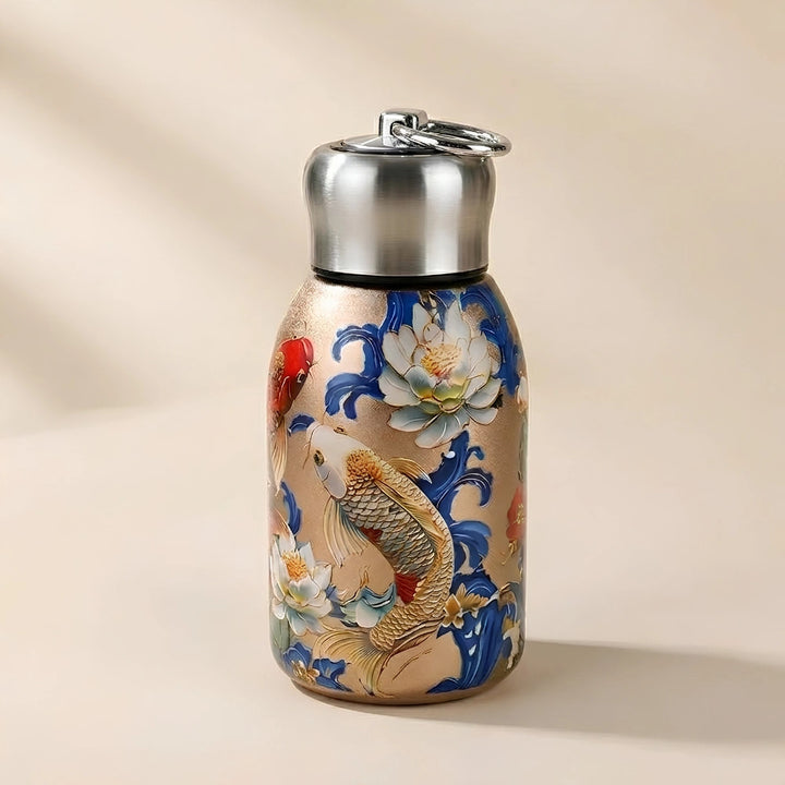300ml Butterfly Print Stainless Steel Vacuum Insulated Water Bottle | Double Wall Hot & Cold Thermos Flask | Premium Mini Handy Bottle