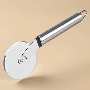Stainless Steel Pizza Cutter Wheel | Sharp Pizza Slicer with Ergonomic Handle for Pizza, Cake, Pastry & Flatbread